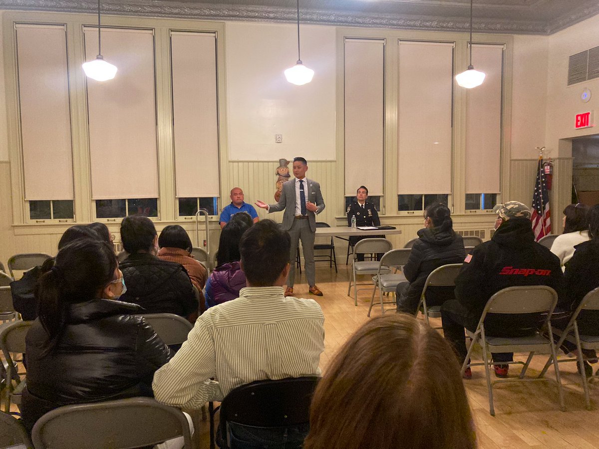 Thanks to all those who attended our Asian Public Safety Forum! 
We would especially like to thank <a href="/NYPDAsianHCTF/">Asian Hate Crimes Task Force</a> Det. Wu &amp; <a href="/NYPDCommAffairs/">NYPD Community Affairs</a> PO Kwok for speaking with our guests. We look forward to building bridges &amp; strengthening our partnerships with our local Asian community.