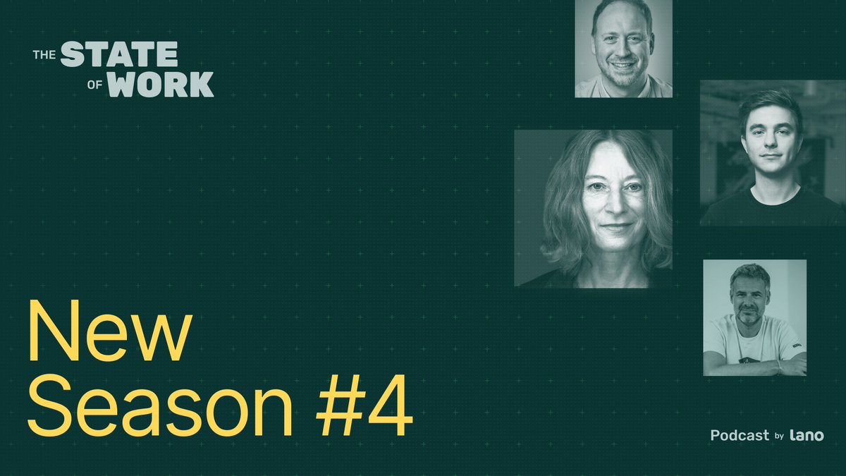 🎙Season 4 of our podcast "The State Of Work" will be out soon with 6 new episodes! 🍿 Stay tuned! We have surprises within our last season of the year. 
Meanwhile, keep enjoying our podcast lano.io/podcast  
#Lano #podcast #thestateofwork