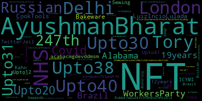 infokalyptisch's tweet photo. Trending in my timeline now: #NFT (4) #AyushmanBharat (4) #NHS (3) #Upto30 (2) #250 (2) #Upto38 (2) #Tory (2) #Upto40 (2) https://t.co/pDVsHIwLXK