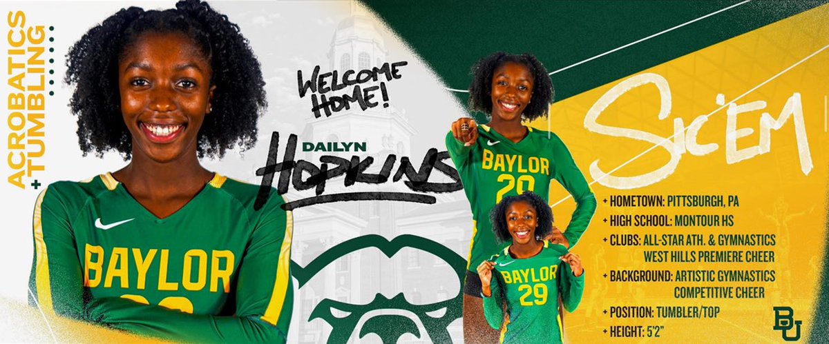 Dailyn is a officially a Baylor Bear🐻 love this for you💛!! #justthebeginning