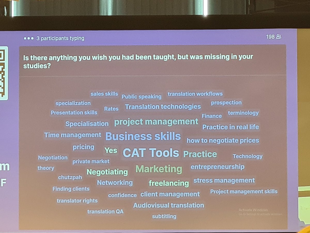 ciklopea's tweet photo. CAT tools still high on the list #2022TEF https://t.co/WjLWwD0yYU