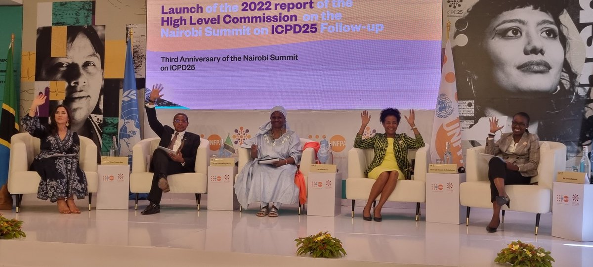 #ICPD25 High-Level Commission Co-Chairs @MichaelleJeanF & @jmkikwete and @UNFPA ED @Atayeshe lead the launch of Commission's 2nd report.

We're talking about  #SexualAndReproductiveJustice as the vehicle to deliver the #NairobiCommitments.

My key takeaways in this 🧵below 👇
