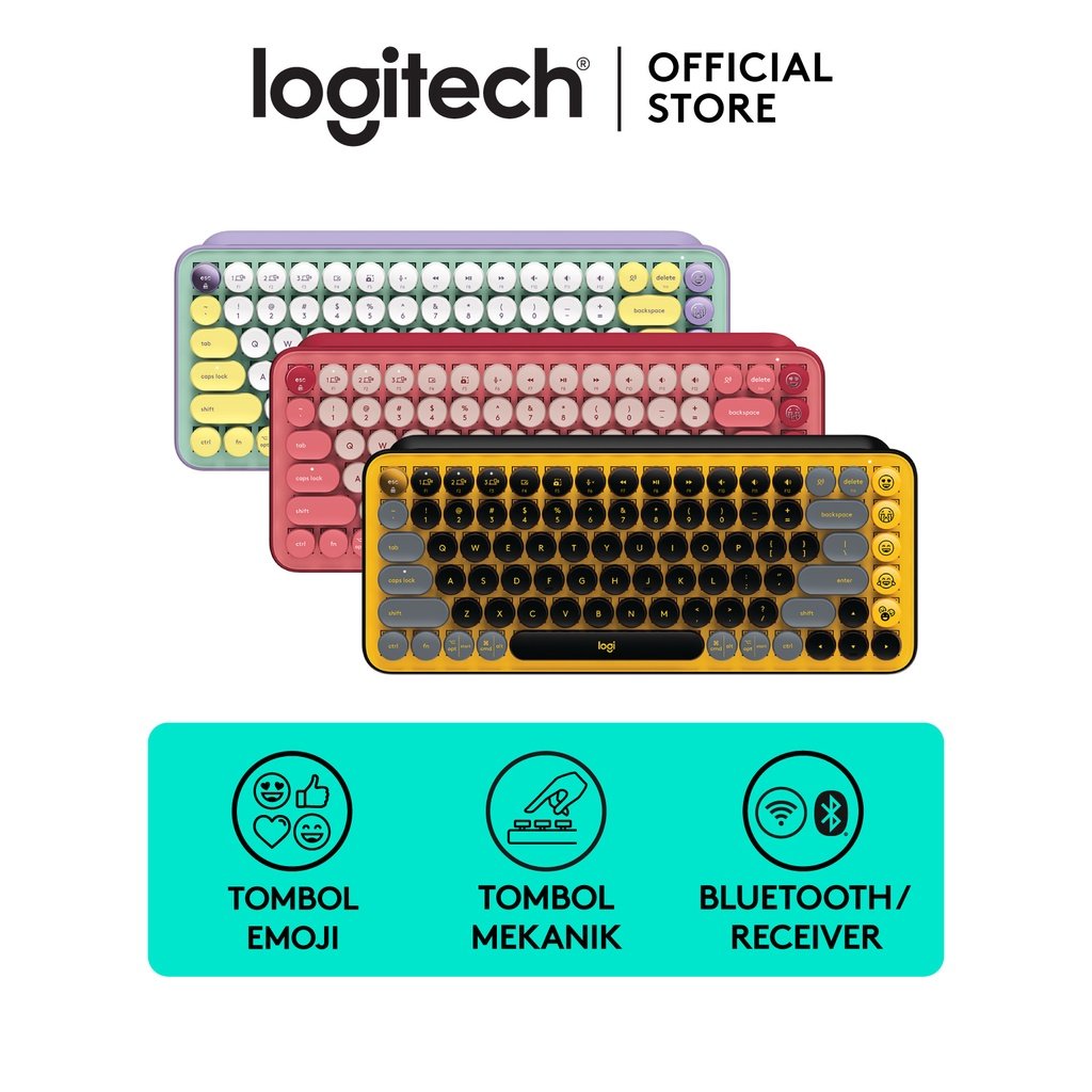 txtdarigadget's tweet photo. Logitech POP KEYS Keyboard Wireless Mechanical Compact, Emoji Keys 

💸: 1.469.000 
🌐:https://t.co/uSLpHdnbv1 https://t.co/LZQRtoi4Ph