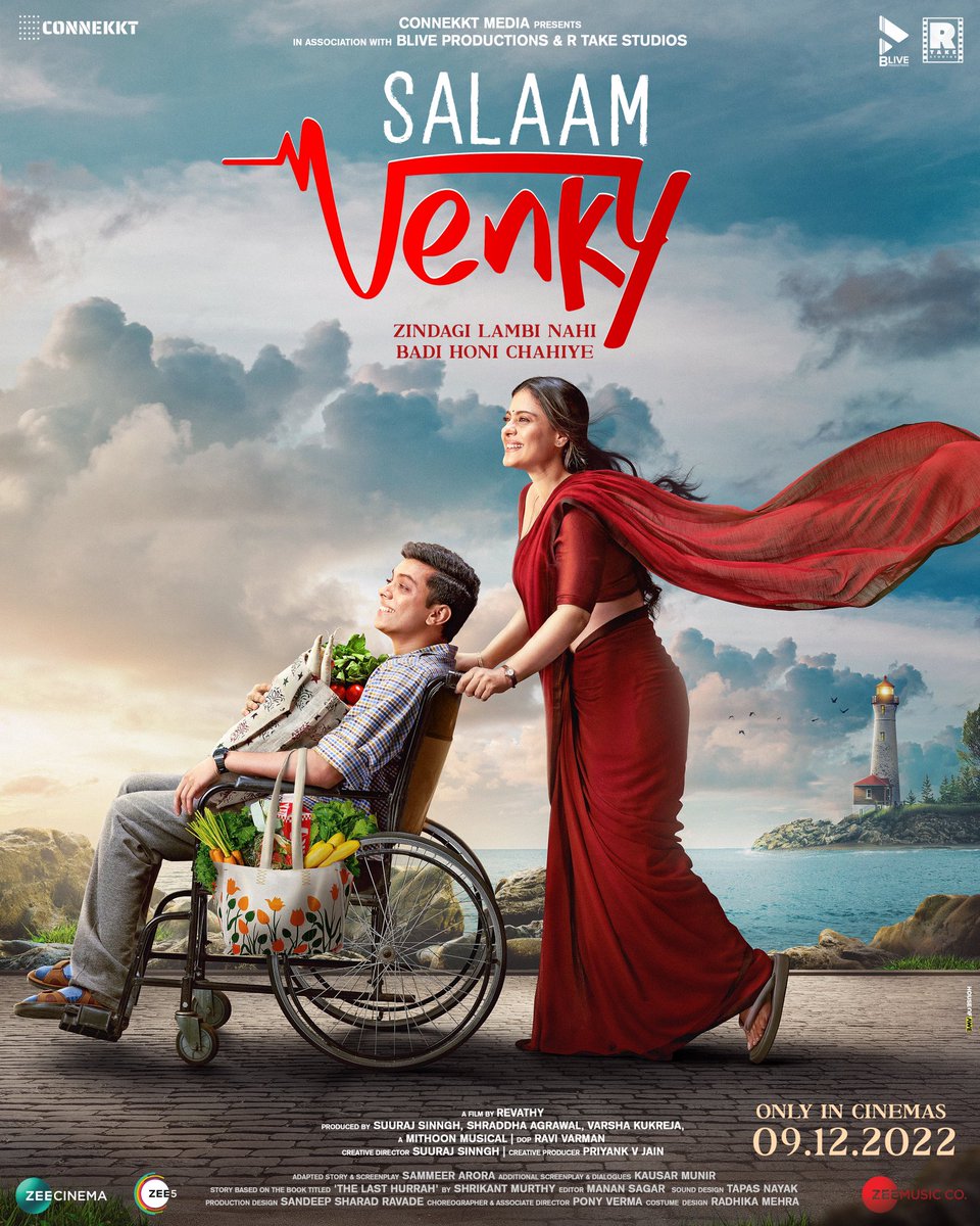 Suuraj Sinngh (@isinghsuraj) on Twitter photo Ek Badi Zindagi ka Bada Celebration is about to begin!❤️ #SALAAMVENKY Trailer out on November 14th!
Catch the incredible journey of Sujata and Venkatesh only in cinemas on 9th December!
<a href="/AshaRevathy/">Revathy Asha</a> <a href="/itsKajolD/">Kajol</a> <a href="/vishaljethwa06/">Vishal N. Jethwa</a> <a href="/RahulBose1/">Rahul Bose</a> <a href="/RK1610IsMe/">Rajeev Khandelwal</a> <a href="/AahanaKumra/">Aahana Kumra ❤︎❤︎🐣</a> <a href="/isinghsuraj/">Suuraj Sinngh</a> Ek Badi Zindagi ka Bada Celebration is about to begin!❤️ #SALAAMVENKY Trailer out on November 14th!
Catch the incredible journey of Sujata and Venkatesh only in cinemas on 9th December!
<a href="/AshaRevathy/">Revathy Asha</a> <a href="/itsKajolD/">Kajol</a> <a href="/vishaljethwa06/">Vishal N. Jethwa</a> <a href="/RahulBose1/">Rahul Bose</a> <a href="/RK1610IsMe/">Rajeev Khandelwal</a> <a href="/AahanaKumra/">Aahana Kumra ❤︎❤︎🐣</a> <a href="/isinghsuraj/">Suuraj Sinngh</a>