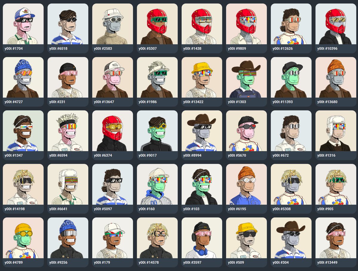 HGEABC's tweet image. I now own 40 @y00tsNFT 🫡