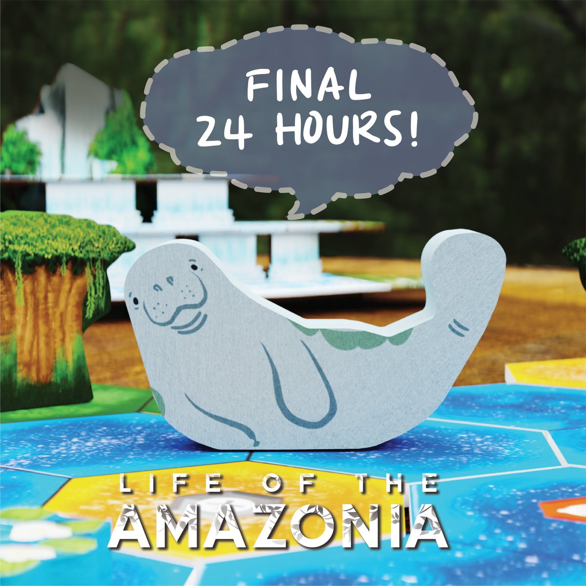 We are closing into the FINAL 24 HOURS of our Kickstarter Campaign for [Life of the Amazonia]. With 16 amazing Stretch Goals already unlocked, we now reaching for our 18th to bring our Black Jaguar home. Make sure to check it out through the link below! kickstarter.com/projects/badco…