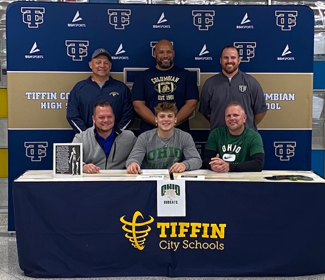 tiffin_schools's tweet image. Max said, "I'm excited to get to the next level and make it official that I'm a Bobcat. Thanks to all the coaches, my parents, and my partners, and I want to thank the coaches at Ohio for giving me the opportunity to wrestle at the next level."