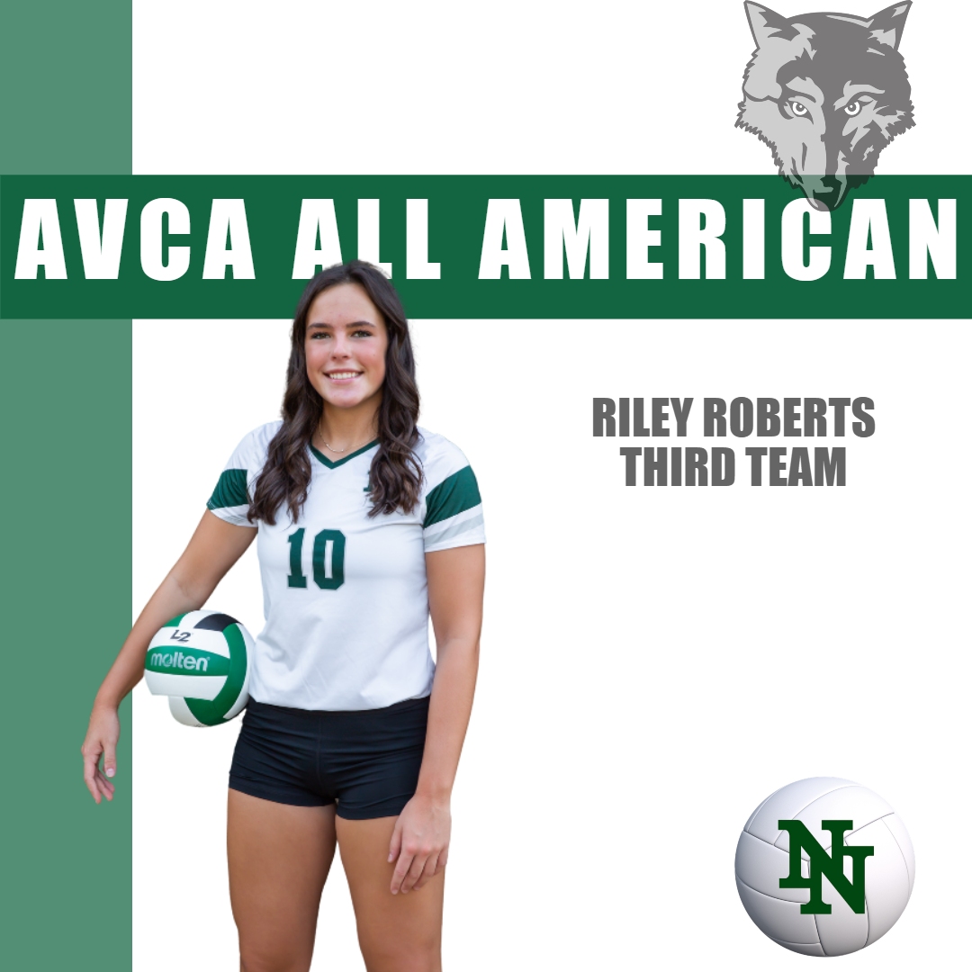Norman North Volleyball 🏐🐺 (@normannorthvb) on Twitter photo All American Timberwolf!! 🐺 Congratulations to <a href="/_rileyroberts23/">Riley Roberts</a> for being named AVCA All-American!
#GoNorthVB #TWolvesProud #AllAmerican All American Timberwolf!! 🐺 Congratulations to <a href="/_rileyroberts23/">Riley Roberts</a> for being named AVCA All-American!
#GoNorthVB #TWolvesProud #AllAmerican