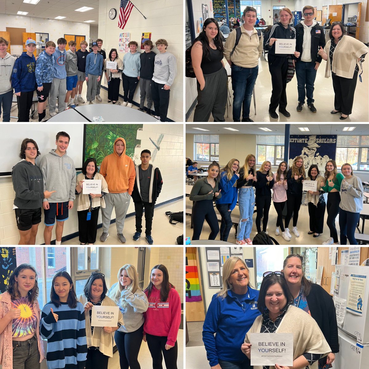 Believe in yourself! 💙🤍#positivesignthursday <a href="/ScituateSchools/">Scituate Schools</a> <a href="/scituatehigh/">Scituate High School</a>