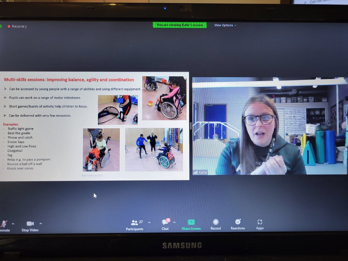 hlsimspon's tweet photo. Great ideas for Integrating #MOVEprogramme skills into Sports &amp; PE from Katie! Thank you! #Moveconference2022 https://t.co/vPU6mOi4oT