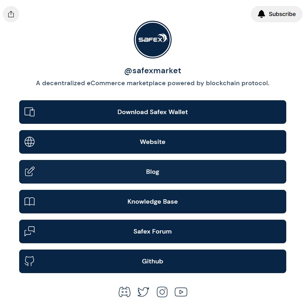 SafexTutor's tweet image. The most essential Safex links in one place, 
share the link tree with others:

linktr.ee/safexmarket
