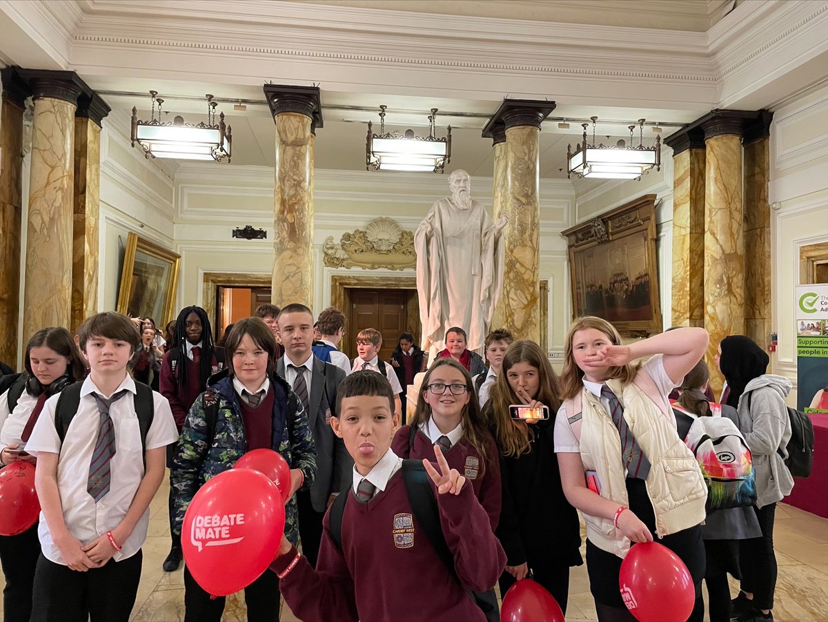 CWCHS_English's tweet photo. Lovely to be in Cardiff City Hall this morning. Well done, Ffion! Winner of 'Best Question'#GenerationDM #DMLaunch2022 https://t.co/zLjWVvFPMt