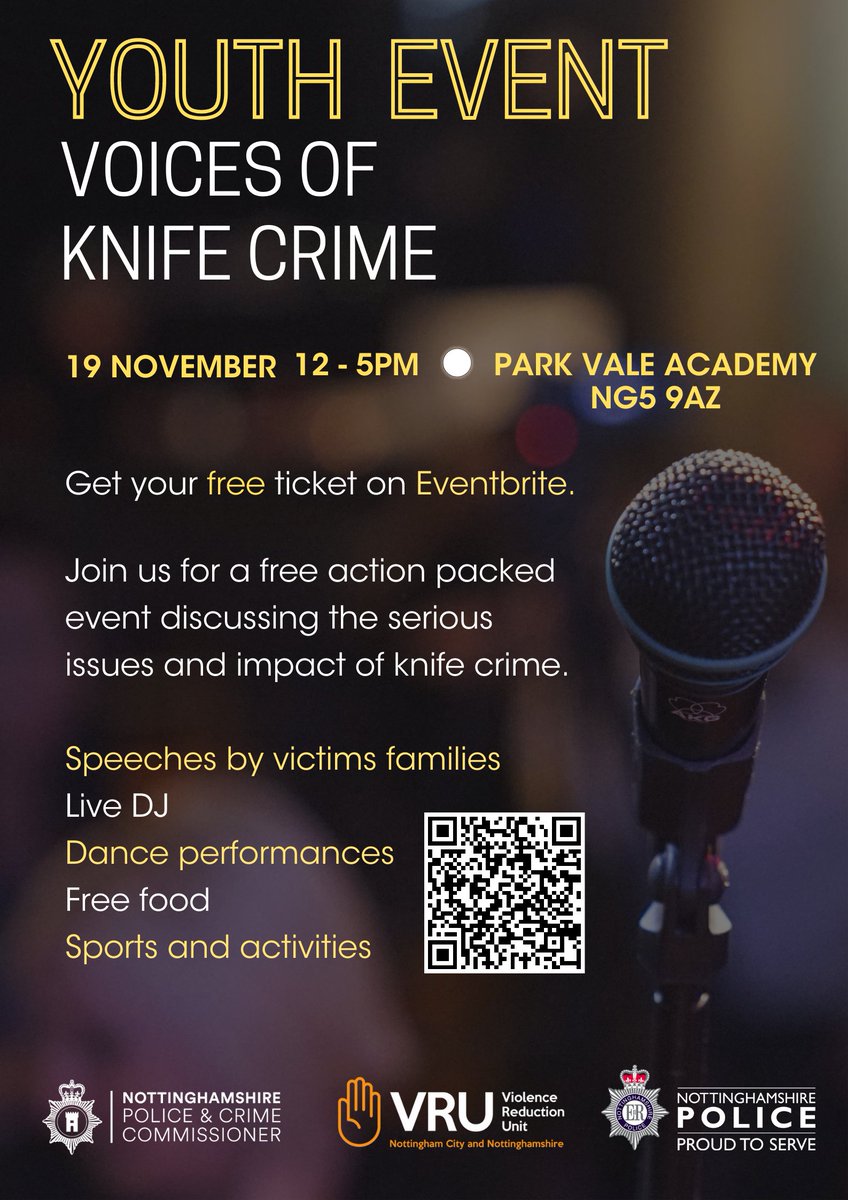 NottmTutorial's tweet image. Please see below information on a local event taking place at Park Vale Academy on Saturday 19th November.