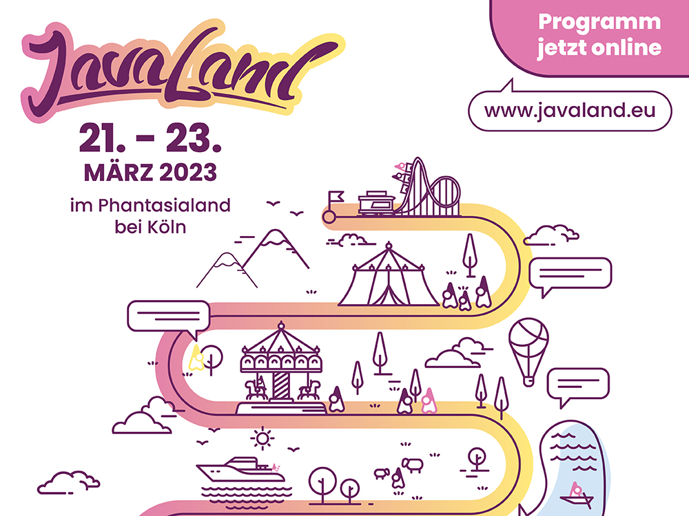 The #JavaLand 2023 program is now available! Look forward to numerous sessions on technical Java topics, community activities and workshops as well as other current topics that impact the world. See for yourself and take a look at our agenda! scomp.ly/qkgdwda