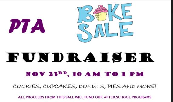 PTApsis178's tweet photo. Stop by our PTA Bake Sale on November 23rd to grab some goodies for Thanksgiving! https://t.co/cWEXFPiZck
