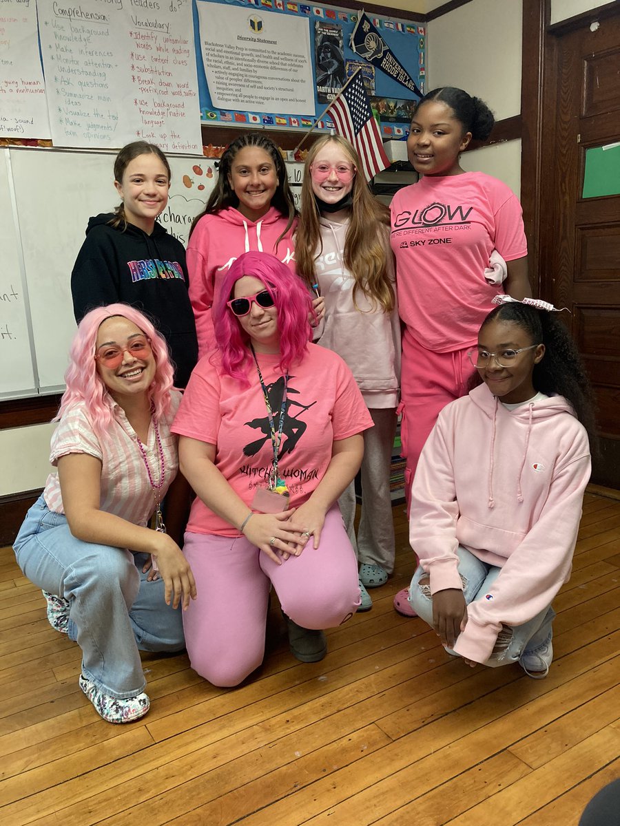 Happy pink day - dressing down for Breast Cancer Awareness at JHS today 💕