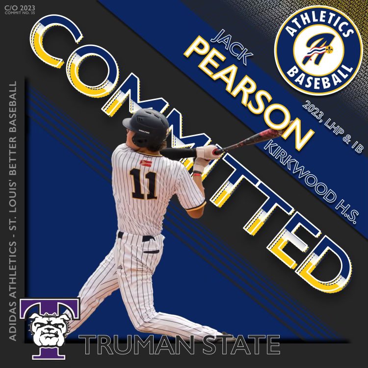 I am excited to announce that I am going to continue my academic and athletic career at Truman St. University!! I would like to thank Coach Davis for giving me this opportunity, along with my family, friends and coaches for helping me along the way. Go Bulldogs!! <a href="/TrumanBaseball/">Truman Baseball</a>