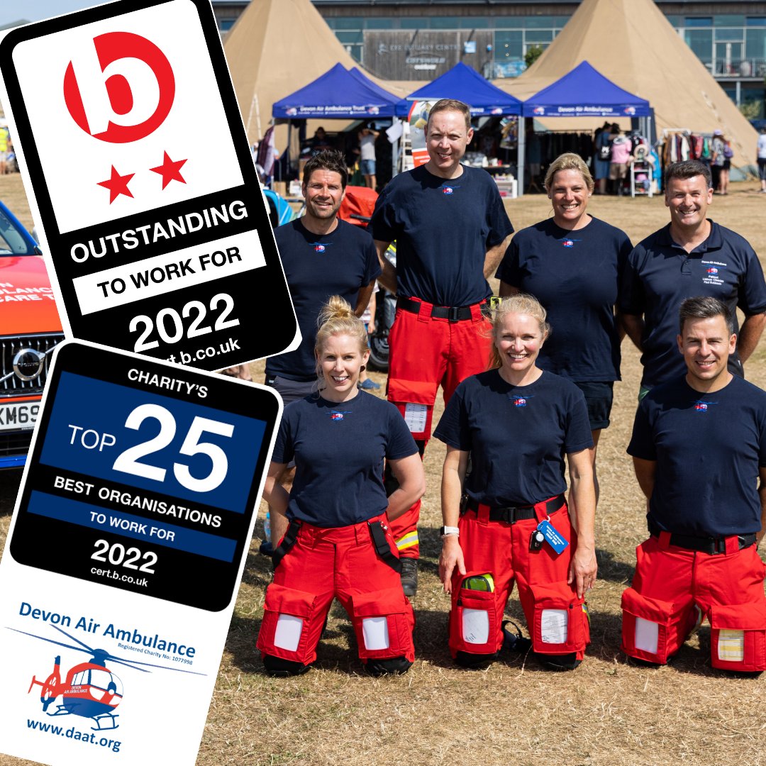 DevonAirAmb's tweet image. We're enjoying a run of Outstanding results here at Devon Air Ambulance, we've just been ranked 15th in the Best Companies to work for in the UK Charity sector.🎉🎉Read more about the @bestcompanies results on our website here: daat.org/news/devon-air…
#BestCompanies2022