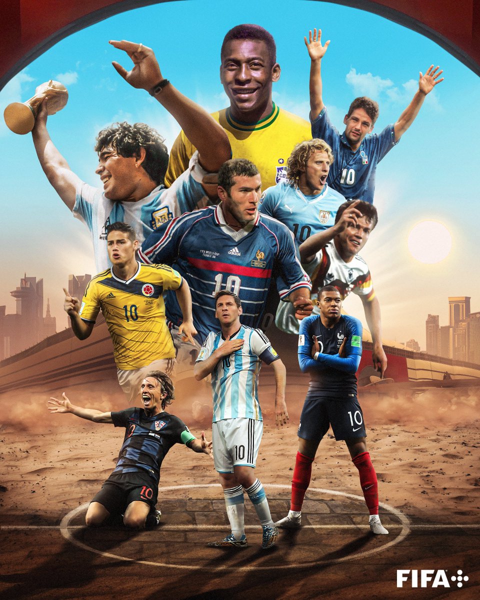 🗓 SOLO FALTAN 10 DÍAS 🏆

¿Quién es su 🔟 favorito en la historia de la Copa Mundial?