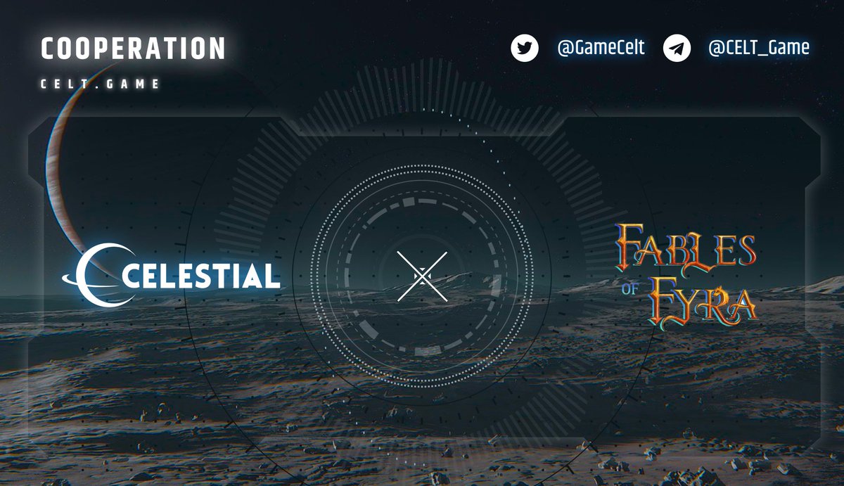 Celestial (@gamecelt) on Twitter photo 📢 Celestial PARTNERSHIP with <a href="/Fables_of_Fyra/">Fables of Fyra</a>
$CELT - The world's first in #GameFi + SocialFi + NFTSwap the #Metaverse. Enjoy intergalactic warfare⚔️
$BAAH - Fables of Fyra is multi-genre blockchain gaming franchise with open-world RPG games
#Web3 #BlockchainGames 📢 Celestial PARTNERSHIP with <a href="/Fables_of_Fyra/">Fables of Fyra</a>
$CELT - The world's first in #GameFi + SocialFi + NFTSwap the #Metaverse. Enjoy intergalactic warfare⚔️
$BAAH - Fables of Fyra is multi-genre blockchain gaming franchise with open-world RPG games
#Web3 #BlockchainGames