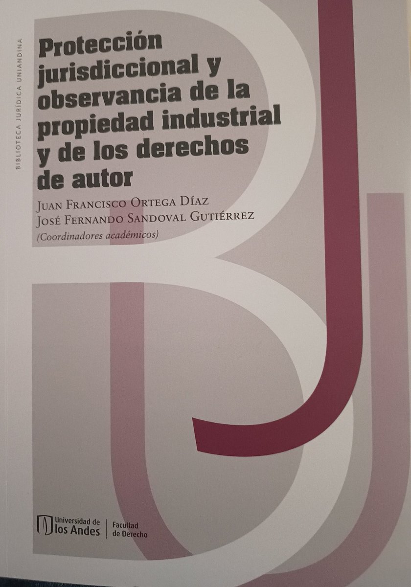 OmarCardenasC's tweet photo. Acabo de recibir este maravilloso libro de mi amigo el Dr. @josefsandoval12 editado por la @Uniandes, totalmente recomendado para conocer la protección de los derechos de autor. Mil gracias por el ejemplar y felicitaciones a los autores, incluído el Dr. @horaciocruzt https://t.co/AGSA0LaVFo