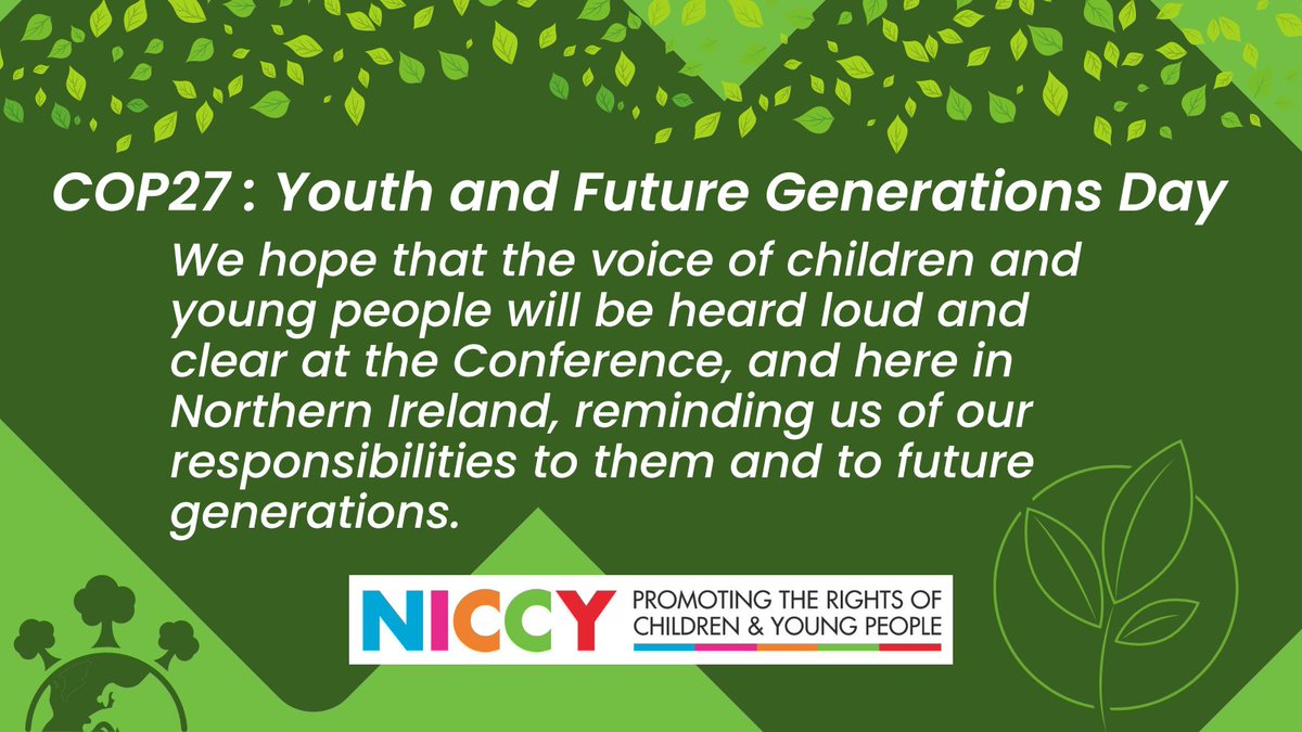nichildcom's tweet photo. Today is Youth and Future Generations Day at #COP27. We want to ensure that governments are listening to the concerns of children &amp; young people about climate change. Read the joint statement from the European Network of Ombudspersons for Children: https://t.co/I9ok36bsum https://t.co/NARqs8EkhU