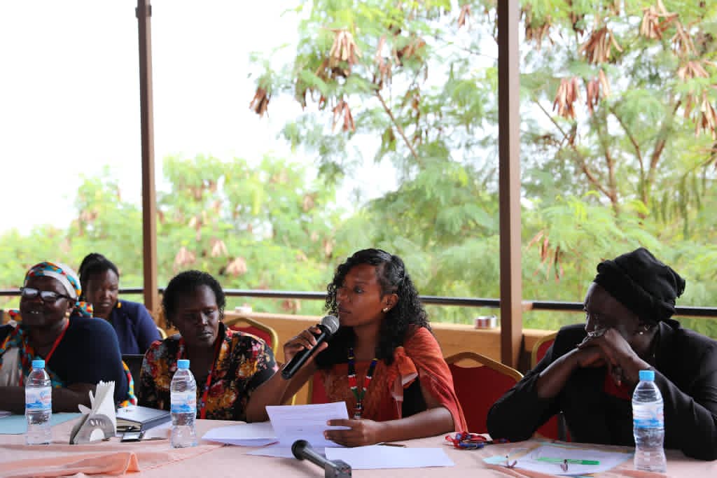 AIWE_SS's tweet photo. Ruth Nyaleel and Kathia Iskail were amongst the women leaders from AIWE who were invited for a meeting with the #UNPeacekeepingUSGLaCroix and presented women achievements,and challenges  on their participation in Peace,Security, Political &amp; Humanitarian sectors.
#SSOT
#UN https://t.co/mc3TJFPdMO