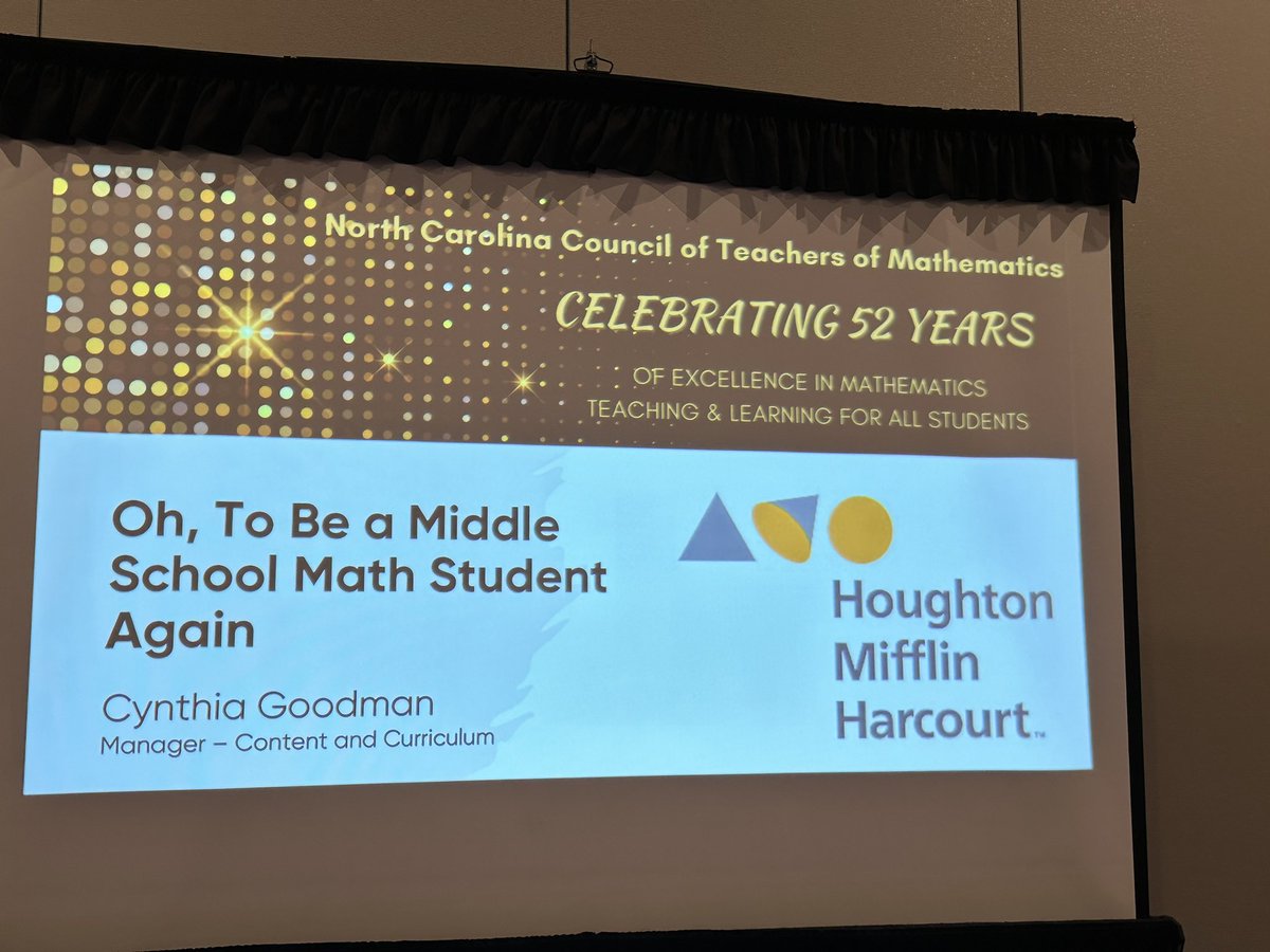 AllieBLandry's tweet photo. Full house for our 6-8 Math Session w/ the amazing Cindy Goodman this morning at #ncctm22๐๐ป @HMHCo @KWaltersHMH @noelpack @corey_kick @AndreaKoelz https://t.co/yhBdwzRYH0