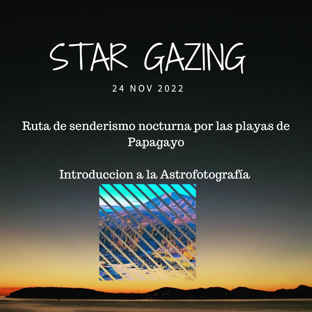 RaceRegata's tweet photo. @guia_en_lanzarote🎟️ Aún quedan plazas disponibles para el evento de Star Gazing del próximo jueves 24 de noviembre. 🥾 Ruta de senderismo nocturna por el entorno de las playas de Papagayo hablando de historia, geología y tradiciones. ℹ️ info@aoexperience.com https://t.co/KwzQXauC05