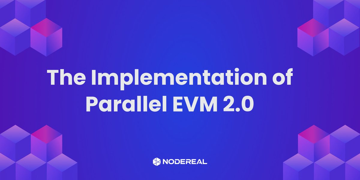 BNBCHAIN's tweet image. Parallel Computing has been an area of active research interest and application for decades.

Parallel Execution on #EVM is emerging as a new paradigm in the blockchain industry.

@Nodereal_io outlines how the Parallel EVM implementation will be accomplished in phases…

[1/8] 🧵