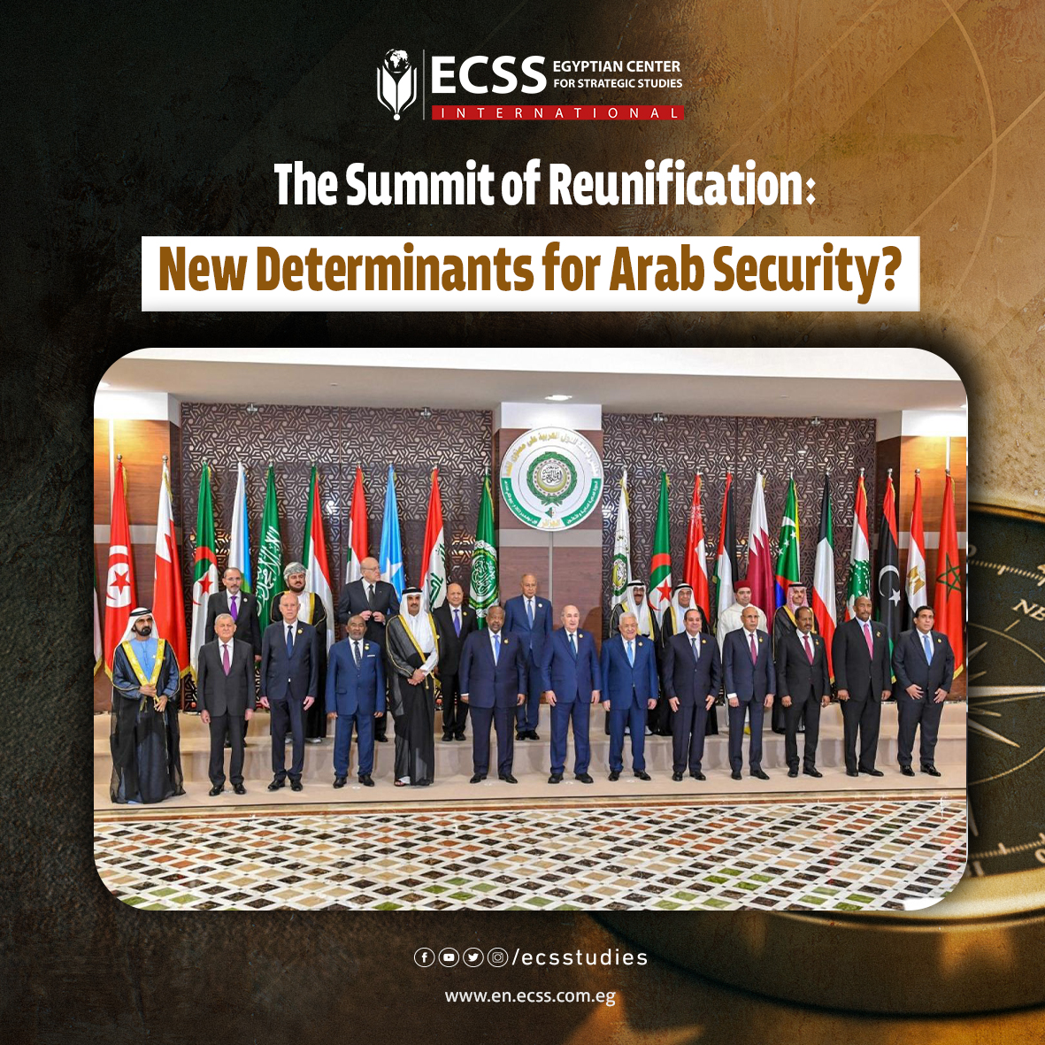 ecsstudiess's tweet photo. The Summit of Reunification: New Determinants for Arab Security?
By: Rehab Al-Ziadi and Firdos Abdel-Baqi
https://t.co/2jC0ax0htl
#The_Summit_of_Reunification
#Arab_Security https://t.co/7jMpEYz34E