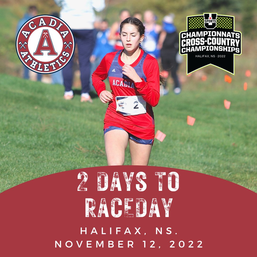 2 days until USport 🔥🔥

Your Acadia Axewomen race in Halifax this Saturday, November 12th at 1pm. This race is a must watch as this is the first time USports has been in NS since 2005 😳

📍Links at Brunello, Halifax NS
⏰️Men race at 12pm, Women race at 1pm

@acadiaathletics