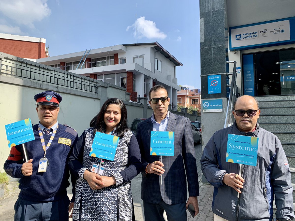 nmb_bank's tweet photo. Happy #BankingOnValues Day 2022!
This year as we get involved in celebrating our growing and global values-based movement, we are highlighting "The Real Impact behind the BIG Words".
#NMBBank #BankingOnValues #ValueBasedBanking https://t.co/sWMtR9Swyl