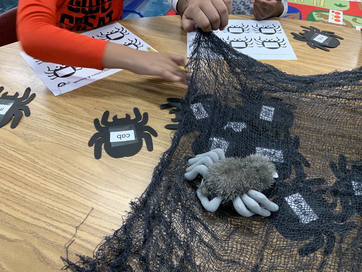 Grab a spider from the web, read &amp; write the CVC words!!
#makelearningfun