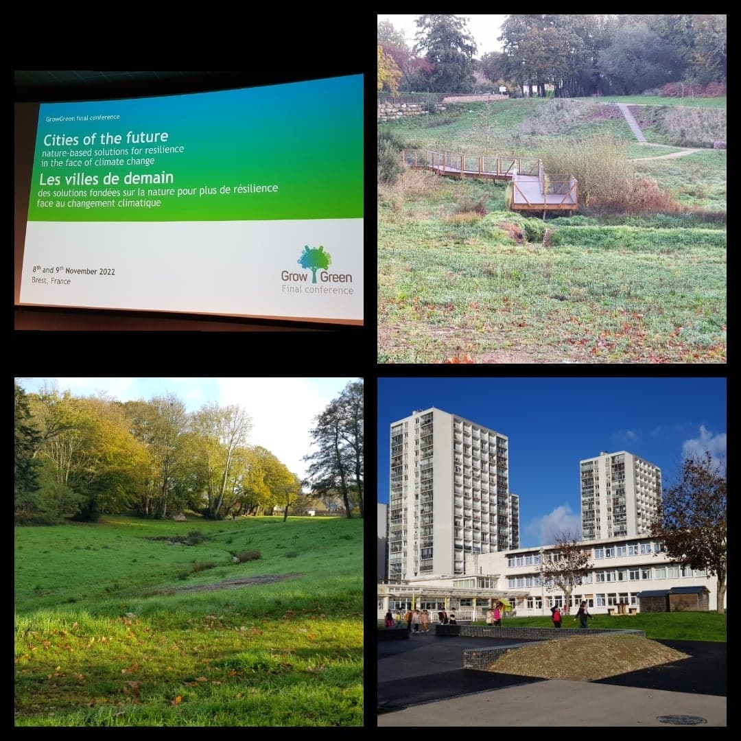 atlanticcities's tweet photo. @arcatl a eu le plaisir de participer à l'évènement final du projet @GrowGreenCities pour lequel @BrestFr,membre du réseau, est partenaire.
@BrestFr a procédé à l'installation de #SFN pour la gestion de ses eaux pluviales.
Merci à @BrestFr pour cette invitation.
#NBS #aacities https://t.co/t8chErMkSF