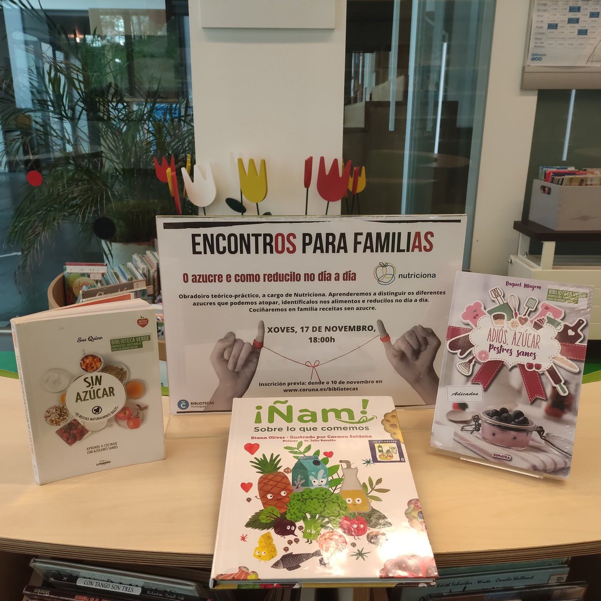 bibcoruna's tweet photo. INSCRICIÓN ABERTA! "Encontro para familias" na Biblioteca Os Rosales: O azucre e como reducilo no día a día. 

🗓️Xoves, 17 de novembro
🕕18:00 h.
👩🏻‍🦱🧑🏻De 8 a 12 anos

Máis info e inscrición ⬇️
https://t.co/4yezuifohI

#brosales #EncontrosParaFamilias #alimentaciónsaudable https://t.co/4ScMMBWBDX