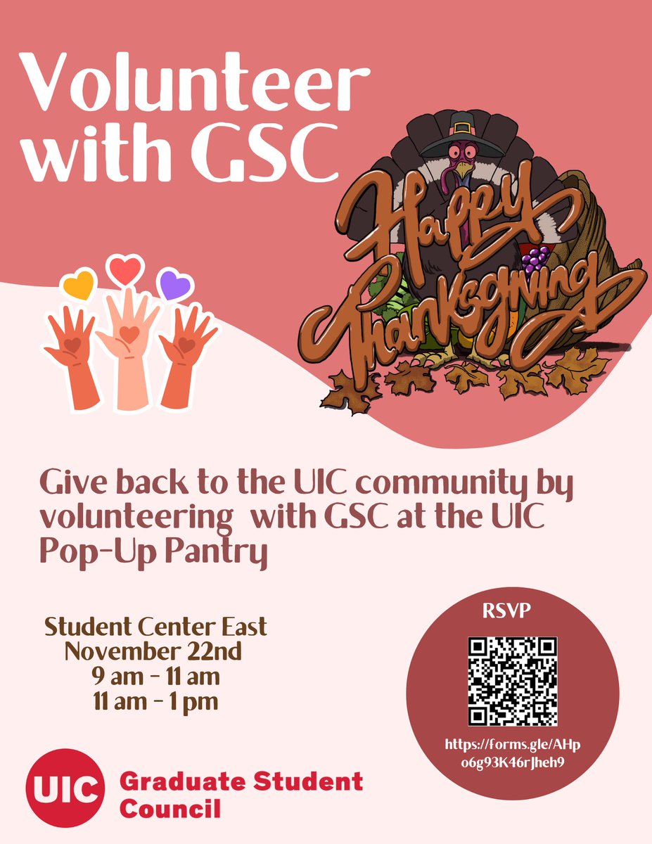 UIC Neuroscience (@uicneuroscience) on Twitter photo Celebrate Thanksgiving by giving back to UIC community! Join <a href="/GSC_UIC/">UIC Graduate Student Council</a> to volunteer at the UIC Pop-Up Pantry on Nov 22nd! <a href="/uiccom/">University of Illinois College of Medicine</a> <a href="/uicpublichealth/">UIC School of Public Health</a> <a href="/UICPsychology/">UIC Department of Psychology</a> <a href="/UIHVolunteers/">UI Health Volunteers</a> <a href="/HistUIC/">UIC Dept of History</a> <a href="/UIC_CRWG/">Center for Research on Women and Gender</a> <a href="/UIC_BioS/">UIC Department of Biological Sciences</a> Celebrate Thanksgiving by giving back to UIC community! Join <a href="/GSC_UIC/">UIC Graduate Student Council</a> to volunteer at the UIC Pop-Up Pantry on Nov 22nd! <a href="/uiccom/">University of Illinois College of Medicine</a> <a href="/uicpublichealth/">UIC School of Public Health</a> <a href="/UICPsychology/">UIC Department of Psychology</a> <a href="/UIHVolunteers/">UI Health Volunteers</a> <a href="/HistUIC/">UIC Dept of History</a> <a href="/UIC_CRWG/">Center for Research on Women and Gender</a> <a href="/UIC_BioS/">UIC Department of Biological Sciences</a>