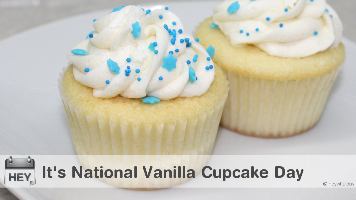 It's National Vanilla Cupcake Day! 
#NationalVanillaCupcakeDay #VanillaCupcakeDay #Cupcake