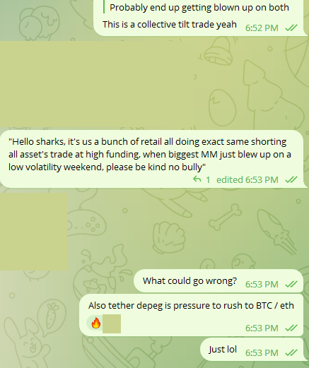 I don't normally do this but lol this move.  Just a few more of these trades til you're in the black Sam you can do it!!!!