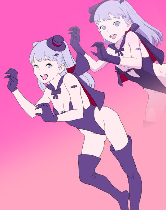 バンパイアルナさんを今の絵柄で描きなおして比較
新← →旧 