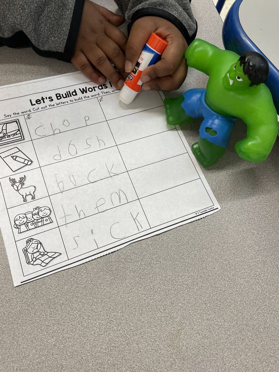 The Hulk is up and ready to build words   this morning. <a href="/SudduthJackets/">Principal Abraham</a> <a href="/StarkvilleSD/">Starkville Schools</a>