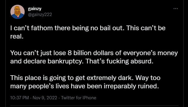 Hbomberguy's tweet photo. Cryptobros will walk off a cliff in the name of freedom, then ask why the government won't build a trampoline made of money at the bottom https://t.co/i6HtHZntc9