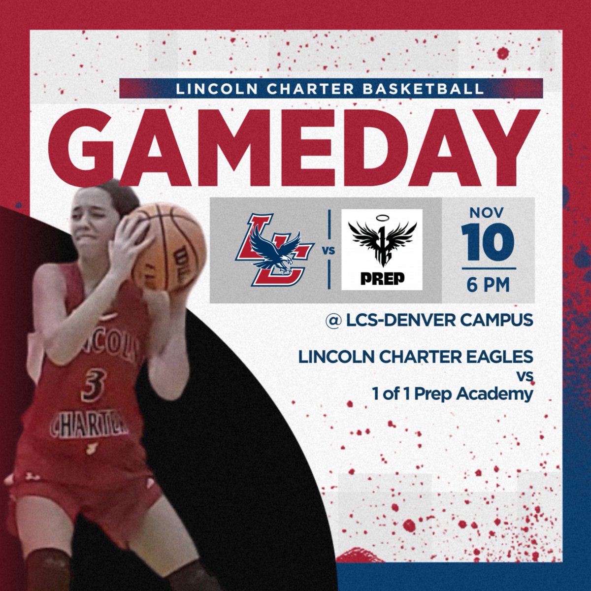 HOME Basketball TONIGHT in DENVER! All Veterans in Free! Thank you for your service.
Game address: 7834 Galway Ln, Denver NC.
6pm Varsity Girls,  Varsity Boys will follow.