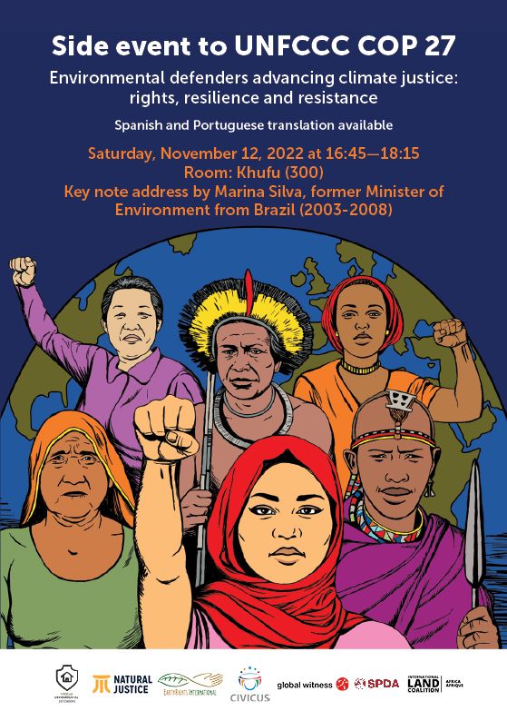 Ngomezpena's tweet photo. There is no climate justice without human rights✊
Globally, those on the frontlines of the climate crisis face violence and repression as the world warms, and the natural disasters intensify. Join us for this panel at @COP27P. With opening remarks by @MarinaSilva and @EdMarkey https://t.co/s5V5RS9KJO
