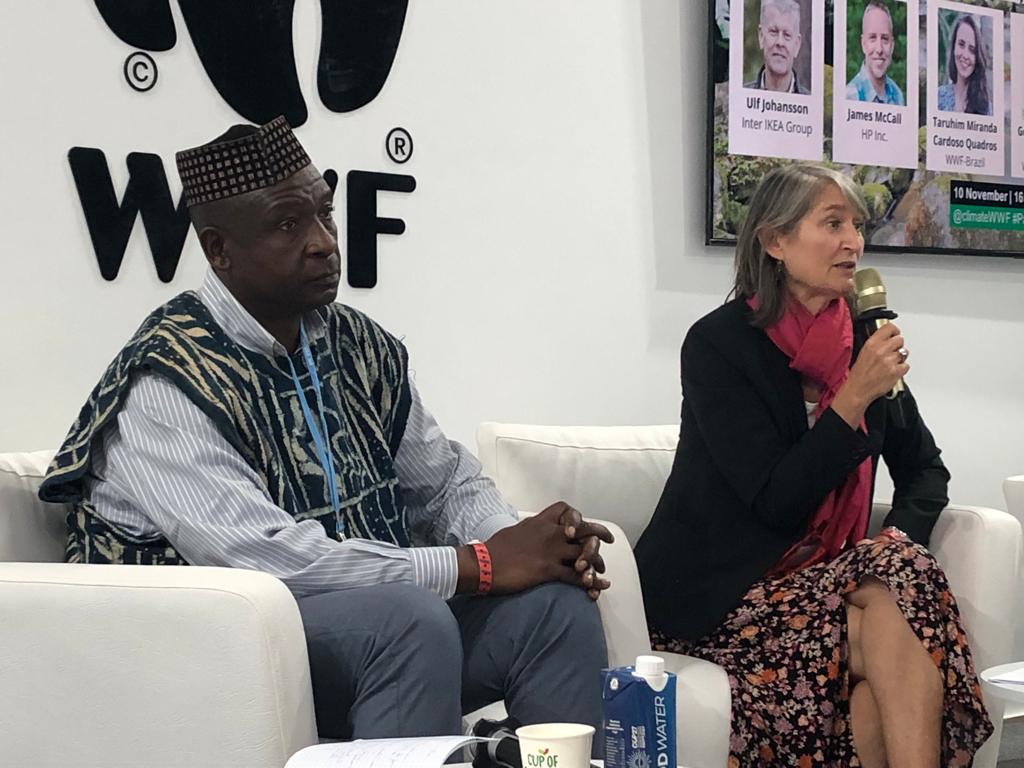 WWFLeadForests's tweet photo. “This is a way for companies to engage in forest solutions. We are now working with more than 20 companies from retailers & consumer brands to tech companies who want to lead on forests.” Fran Price speaking on our #ForestsForward programme #COP27 https://t.co/7v1tYVcZU6