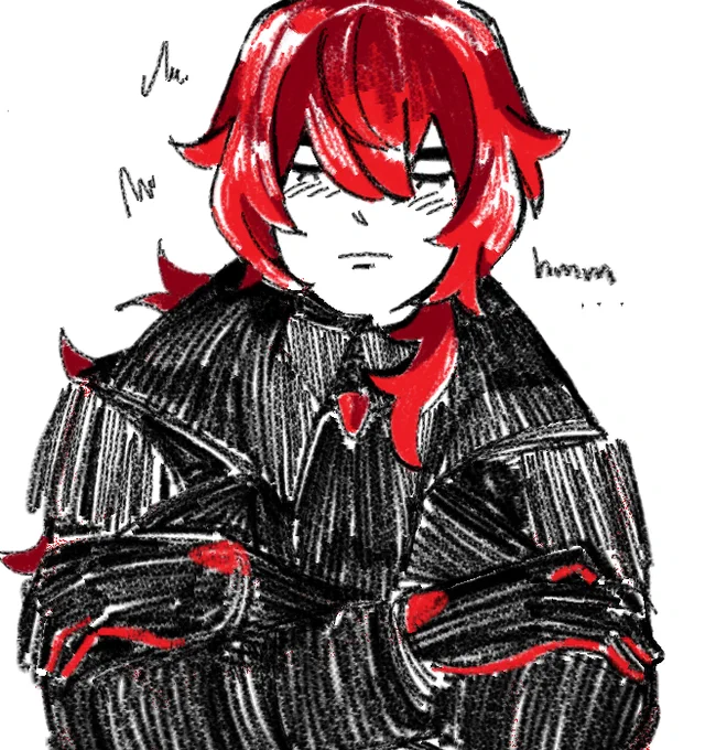 mspaint diluc doodles 