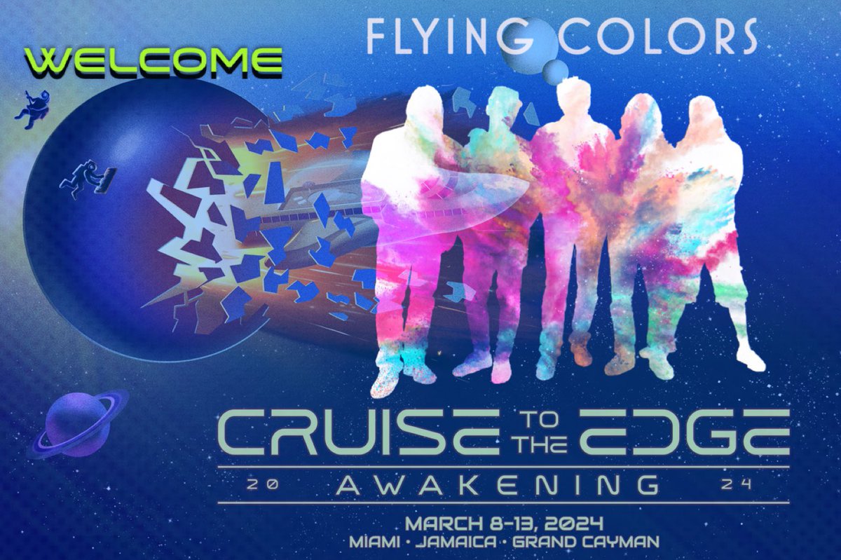 Welcome to Cruise To The Edge 2024!🎶 Please raise a cheer with us and welcome <a href="/FlyingColors/">Flying Colors</a>  to CTTE 2024! Cruisetotheedge.Com  #flyingcolors #cruisetotheedge