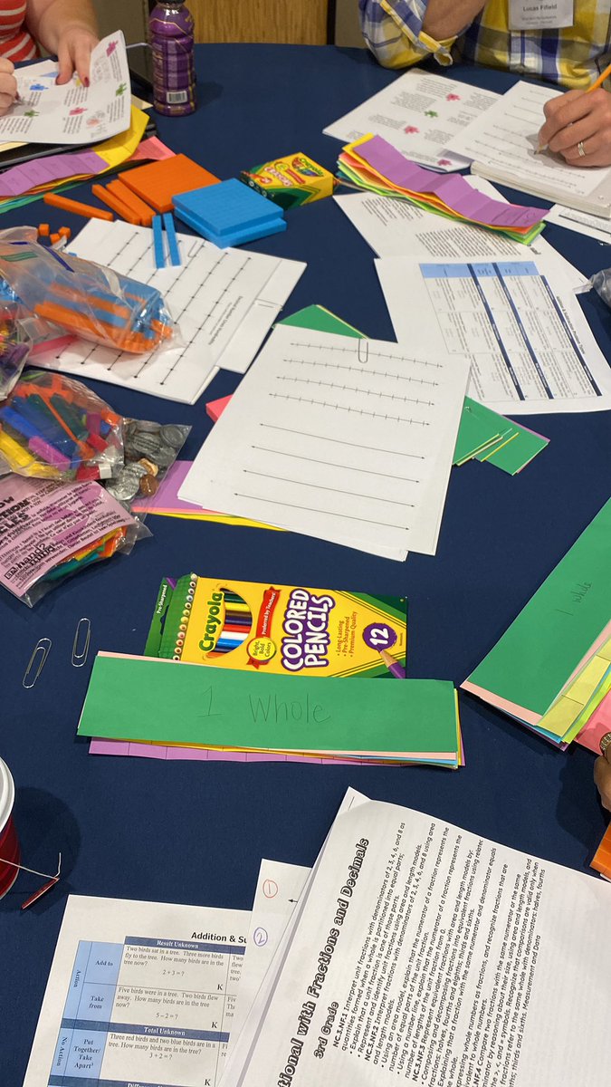 LisaJohnsonEDU's tweet photo. #NCCTM22 is underway! Getting Rational with Fractions and Decimals while engaging with different hands-on tools! @NCCTM1 #CCSK5Math https://t.co/RHmP3K54Rm