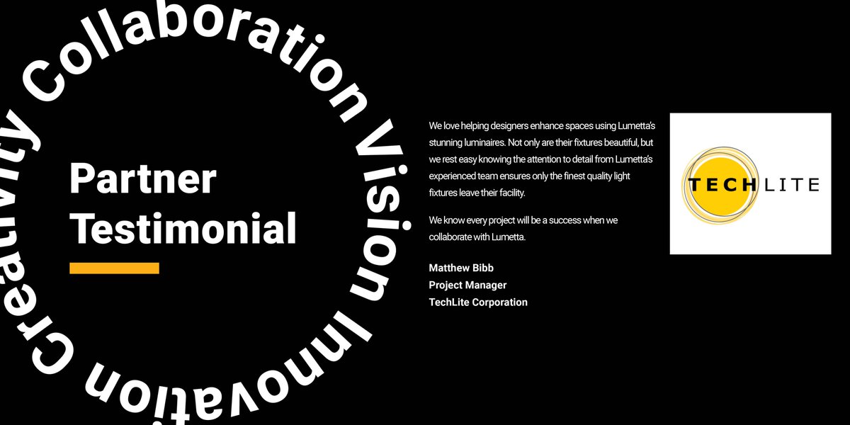 Lumettalighting's tweet image. #CustomerTestimonial: #Techlite Loves Lumetta’s #LightFixtures!

&quot;We love helping #lightingdesigners enhance their spaces using Lumetta’s stunning #luminaires.&quot;
bit.ly/3EkcSve