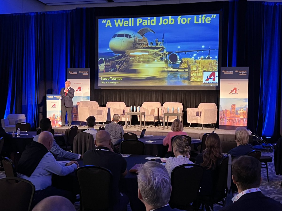 It’s the final day of Air Cargo Forum Miami! Join us this morning to learn more about the next generation of #AirCargo opportunities and a well paid job for life! #NextGeneration #Cargo #Aviation #Logistics #CustomULDsolutions <a href="/tiacaorg/">TIACA</a>